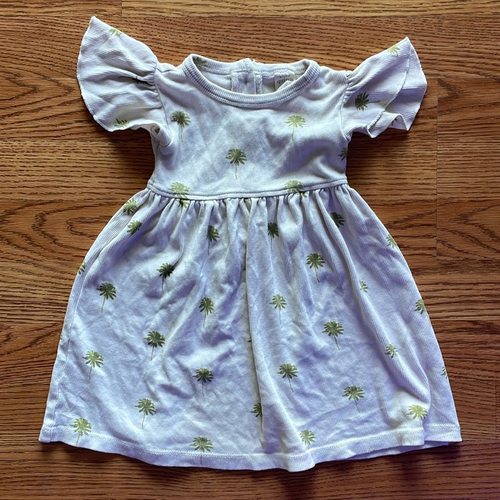 Kate Quinn California palm tree cotton dress - 18-24m - like new